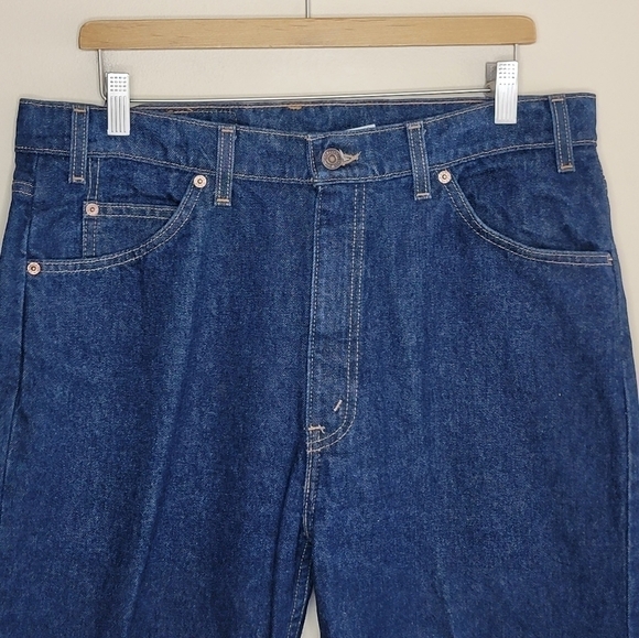 Vintage Levi's | 505 Straight Leg Regular Fit Orange Tab Jeans - Picture 4 of 6